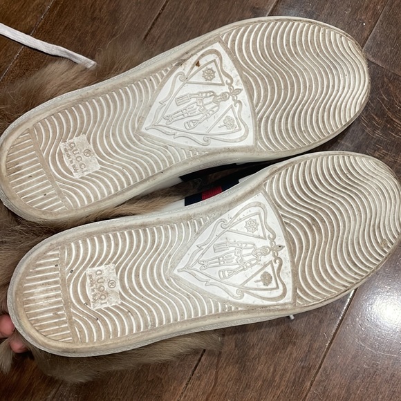 GUCCI Wool Lined ACE Sneakers - Picture 4 of 4